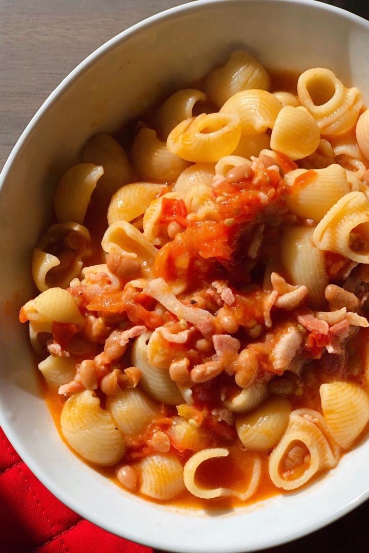 yina做的意大利面通心粉