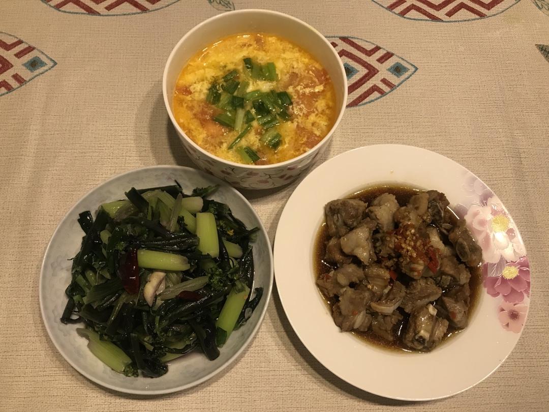 炝炒红菜苔