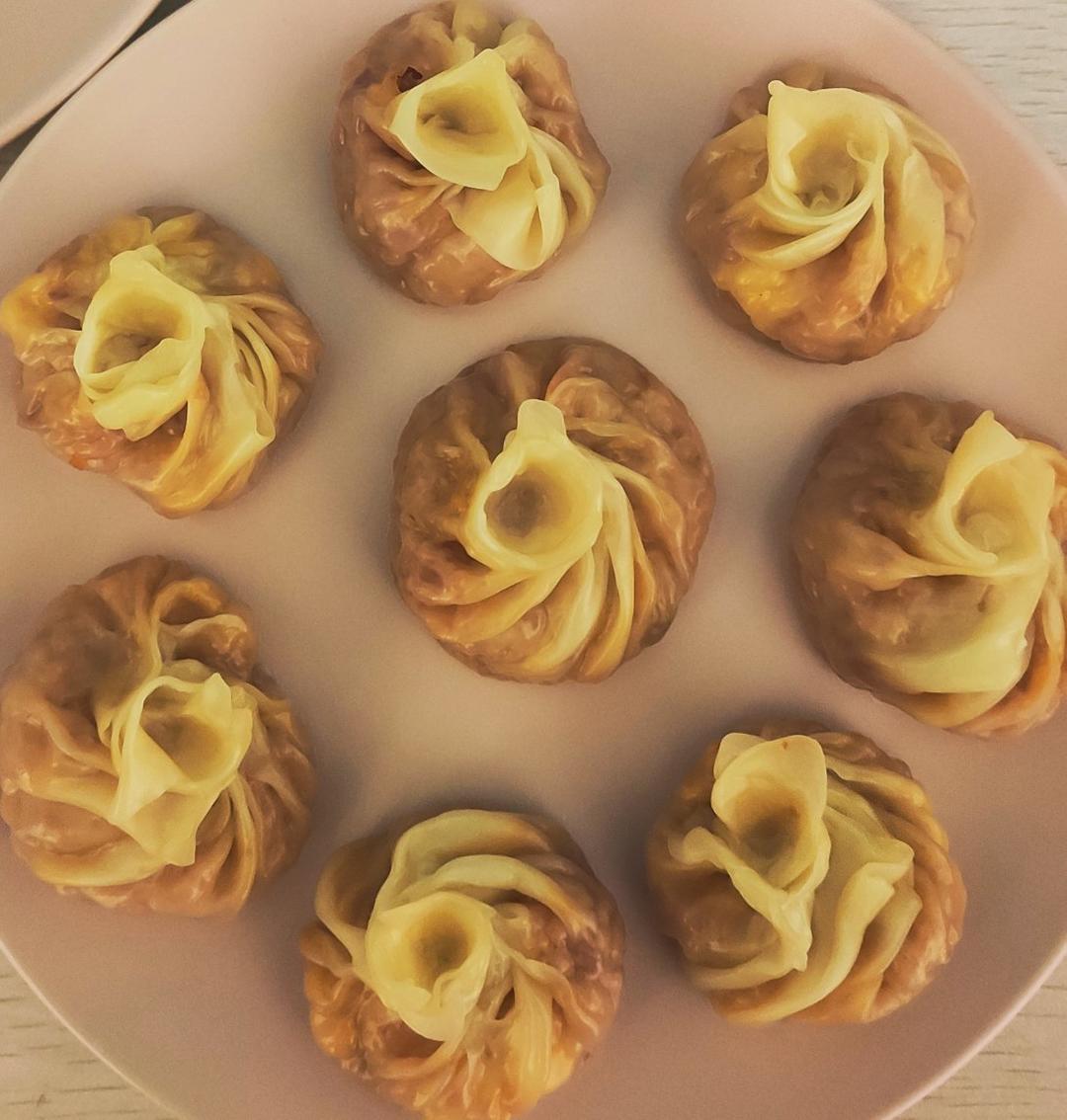 馄饨皮糯米烧麦
