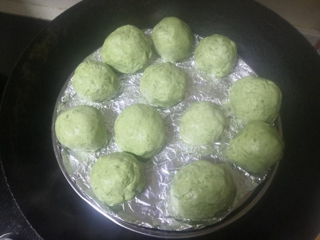 超详细艾草青团(咸蛋黄肉松馅）
