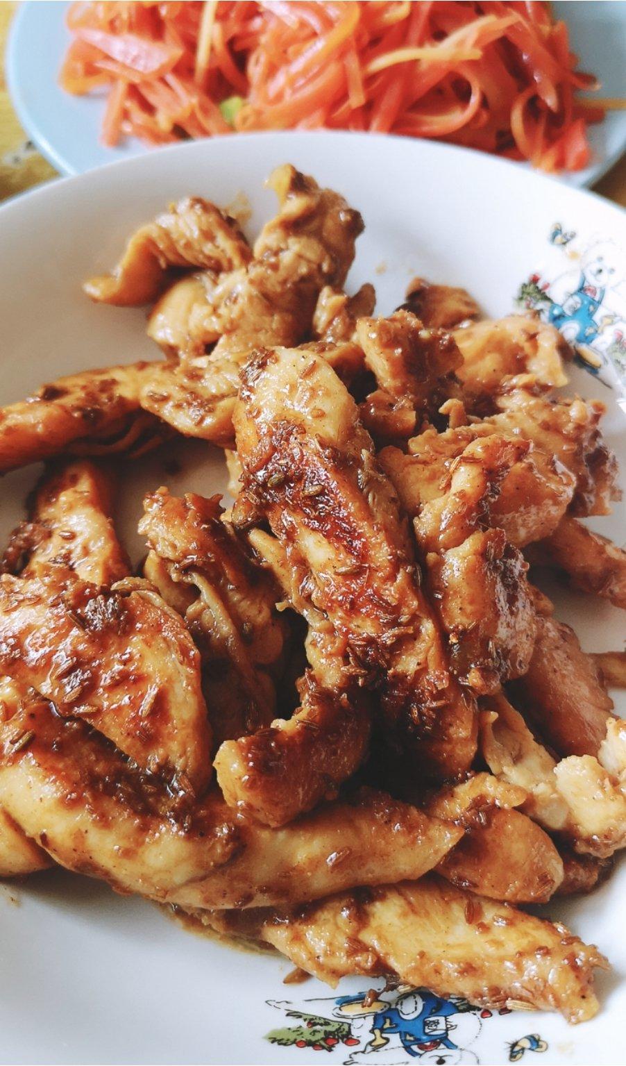 孜然鸡胸肉，低脂低卡好吃无压力。