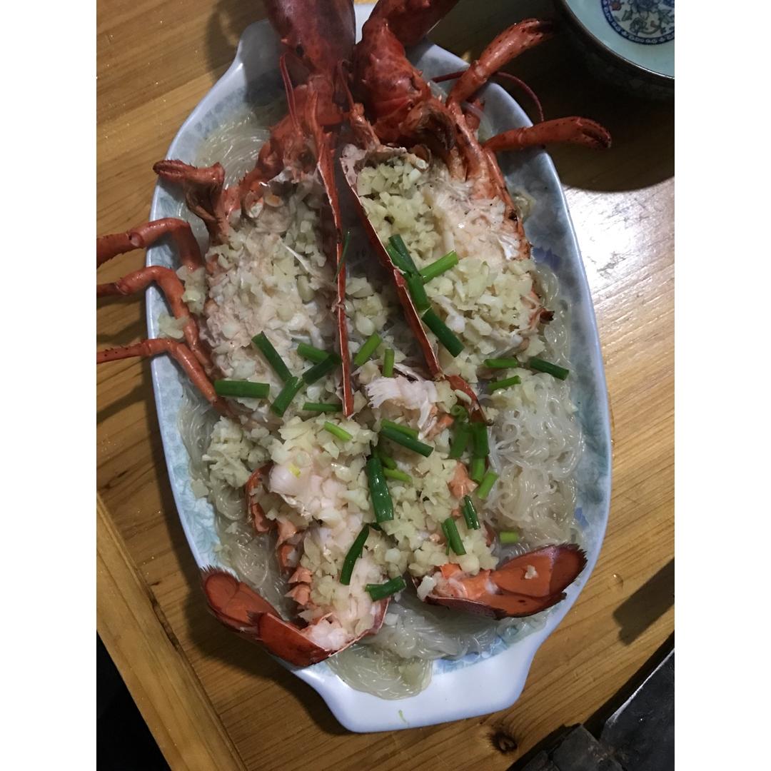 蒜蓉龙虾蒸粉丝
