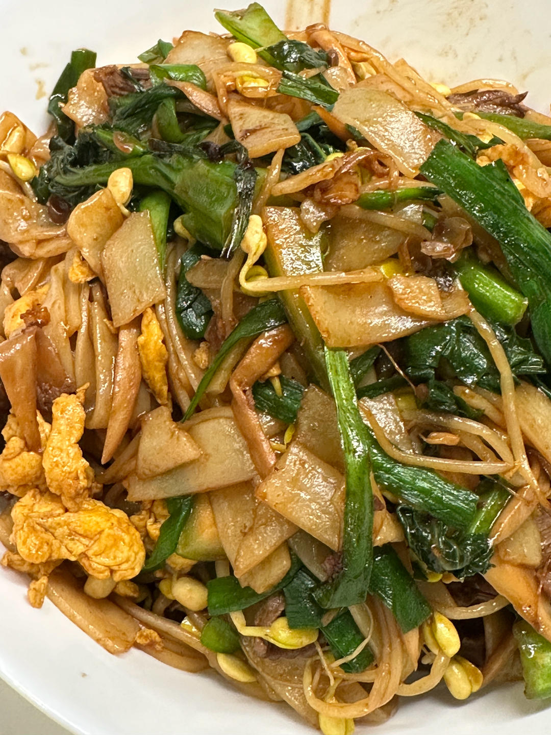 路边摊的炒河粉