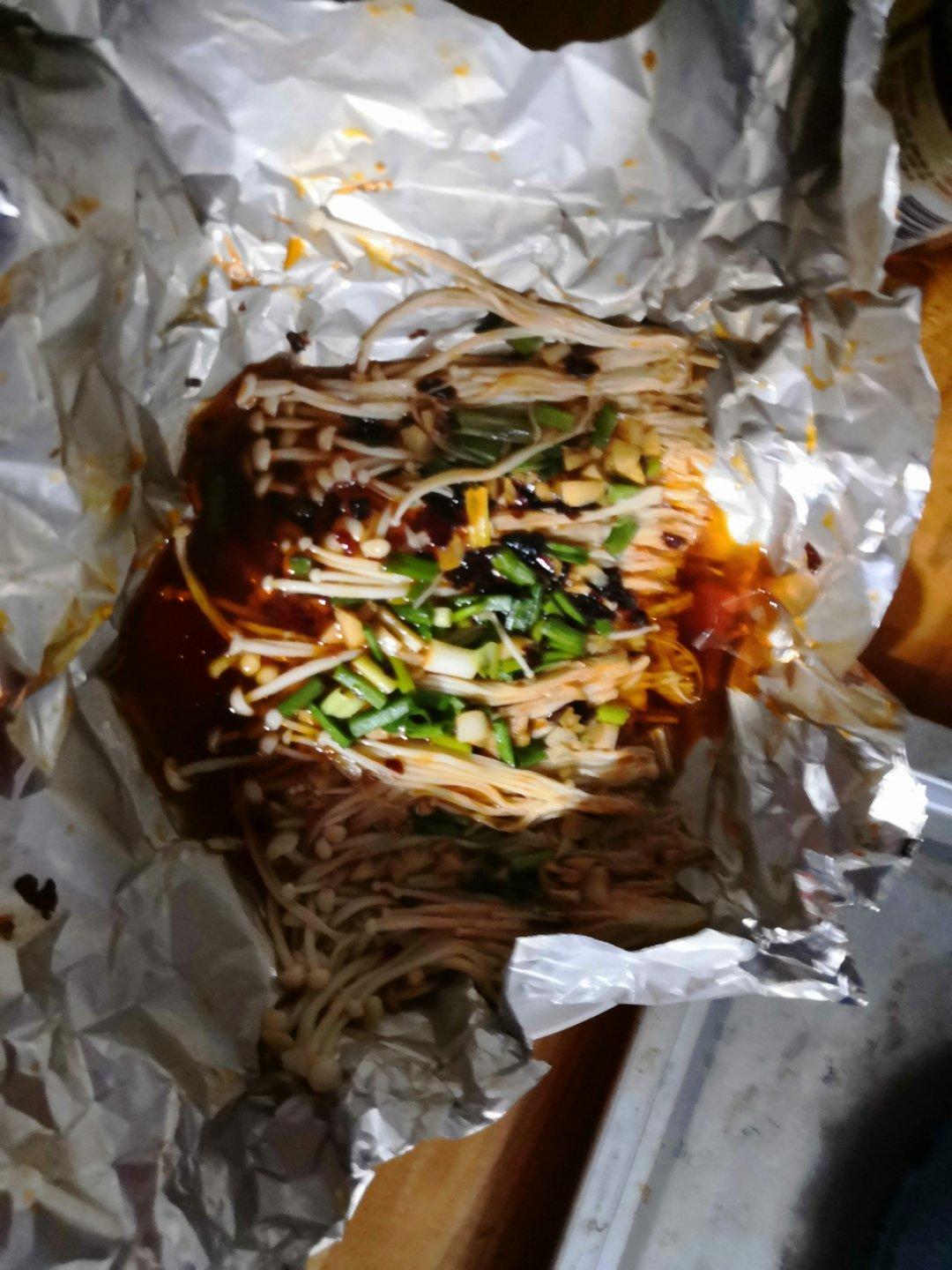 蒜蓉孜然烤金针菇