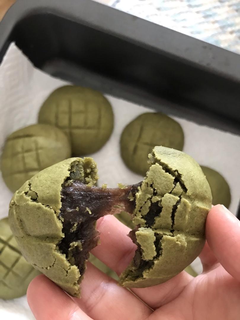 浓郁抹茶麻薯夹心软曲奇