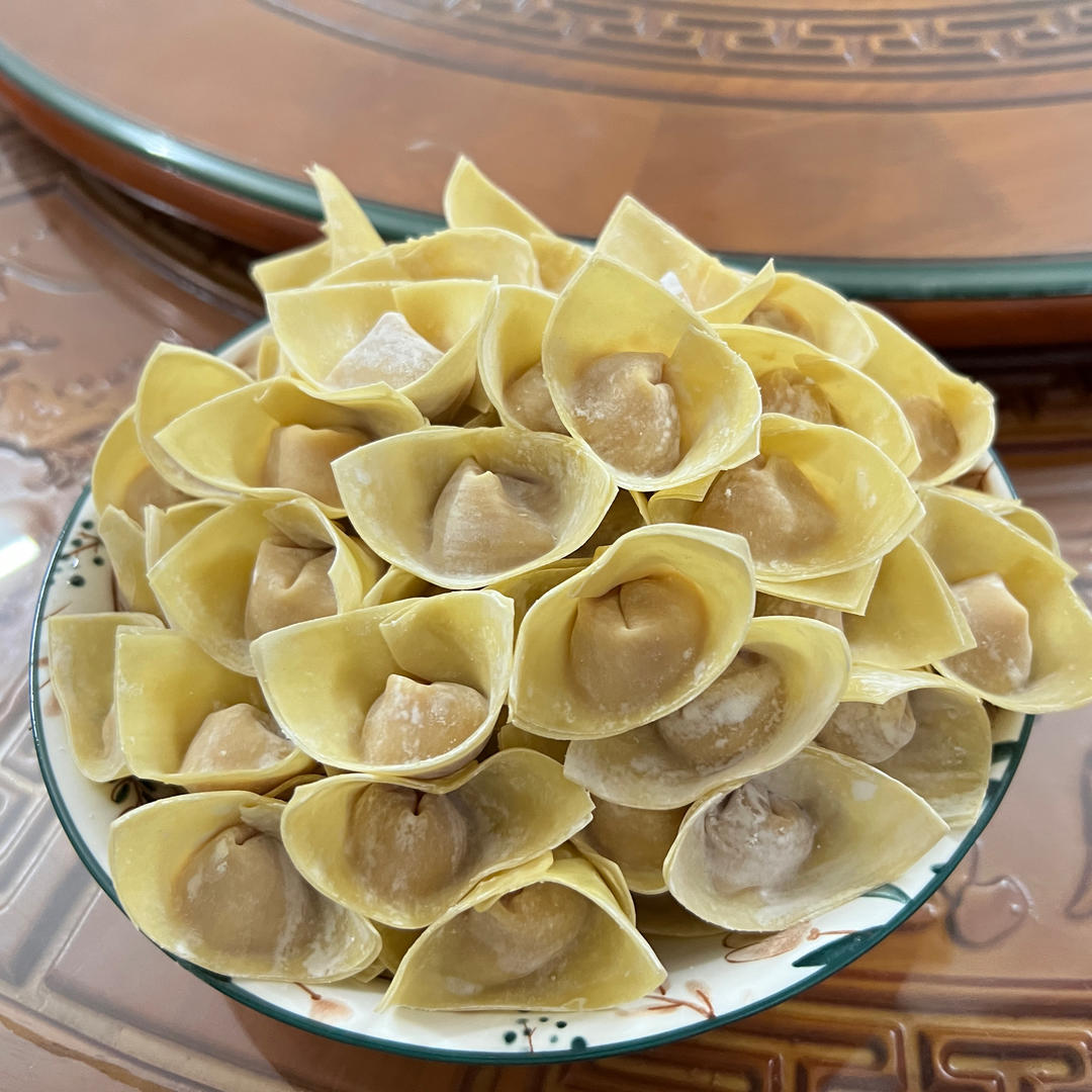 元宝馄饨的包法