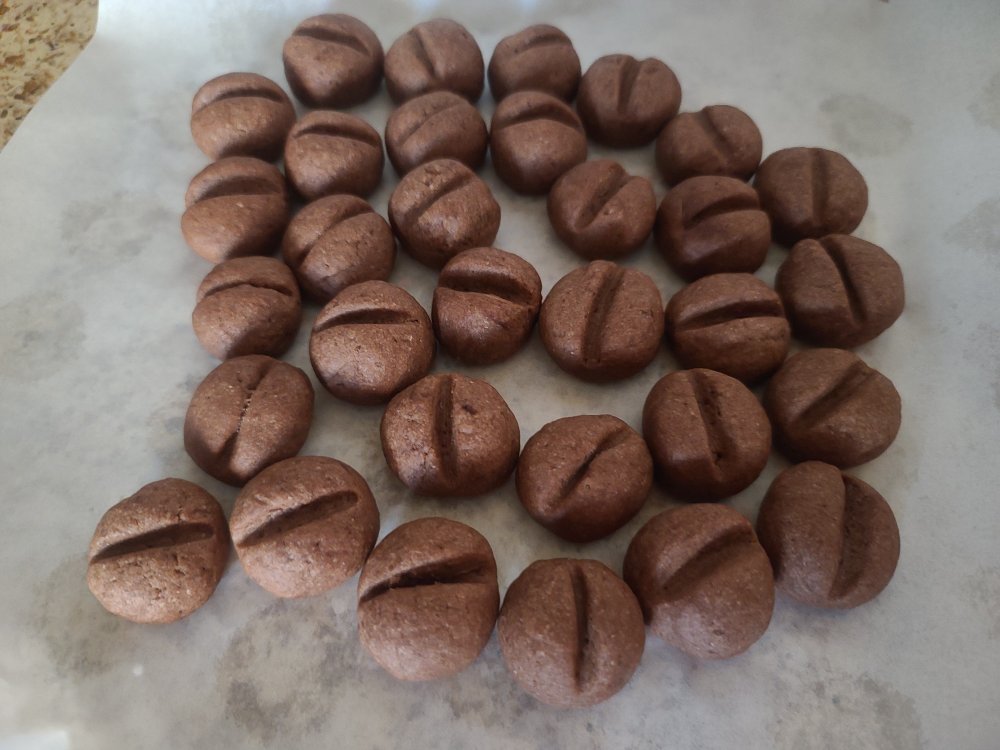 香酥可口❗️巨简单的咖啡豆饼干