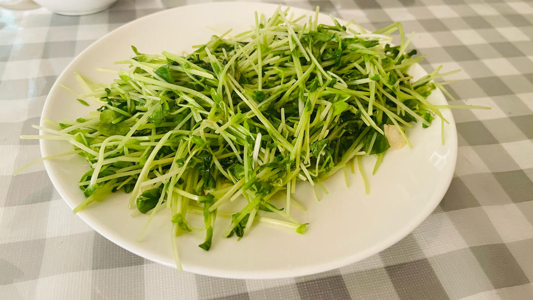 耗时一分钟，清口酒香豆苗