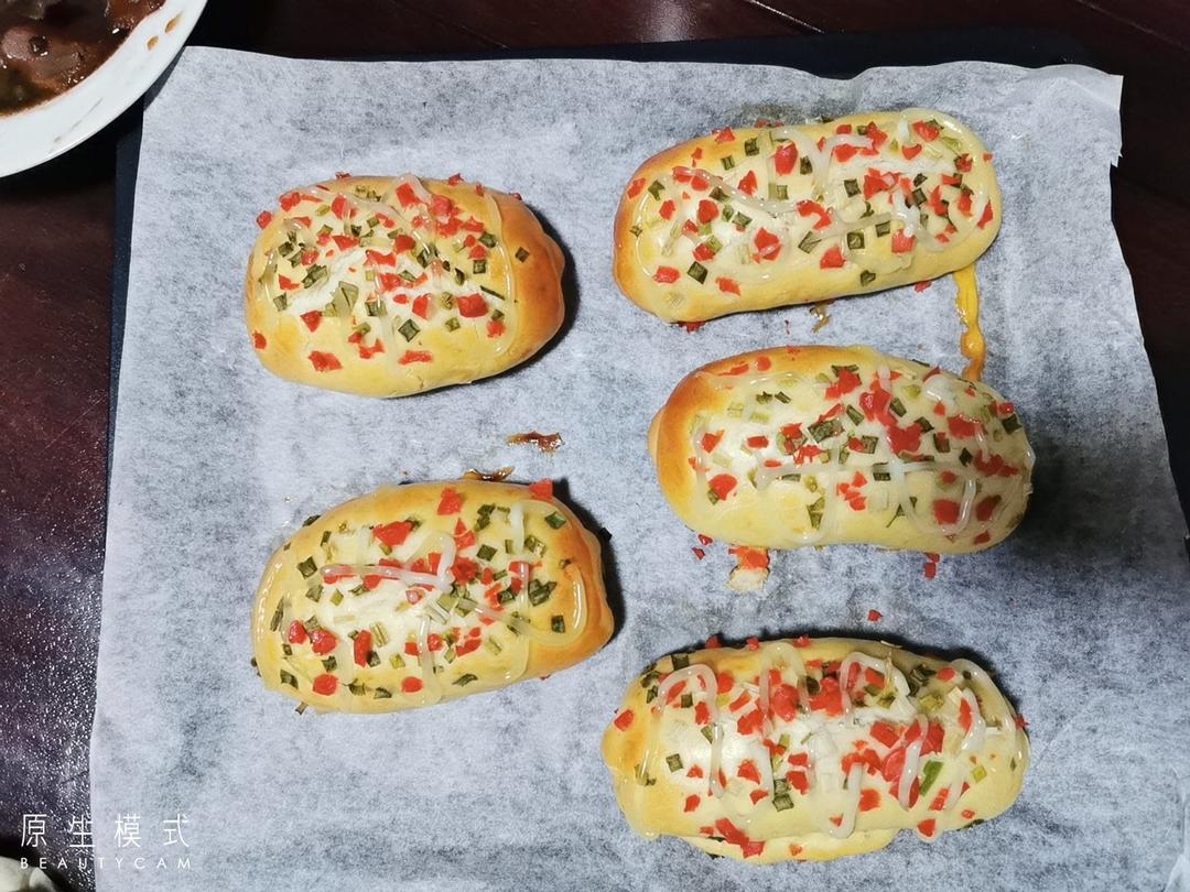 香葱火腿肉松面包