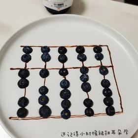 蓝莓餐盘画——算盘
