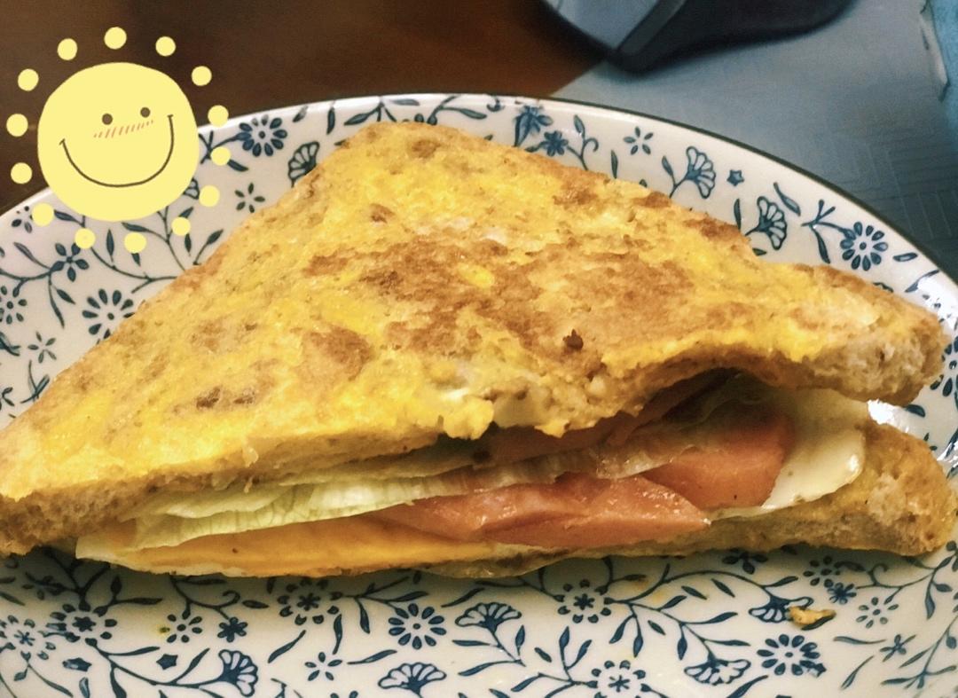 早餐•减脂营养简单三明治