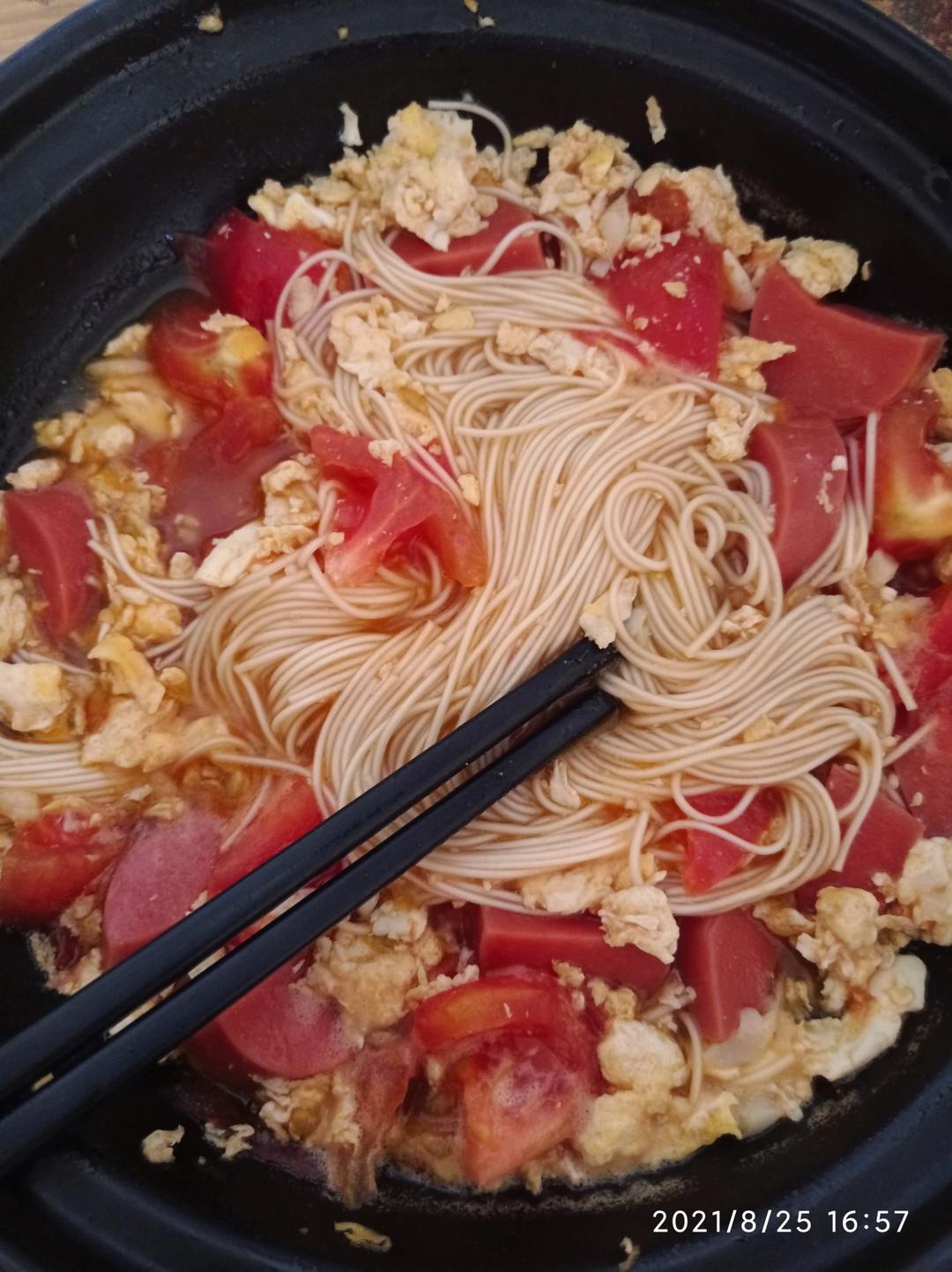 超级入味好吃的番茄鸡蛋面