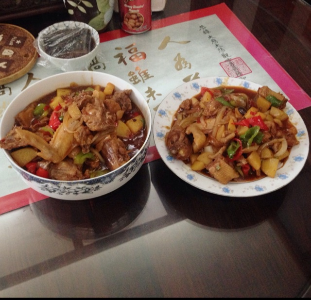 新疆大盘鸡+皮带面