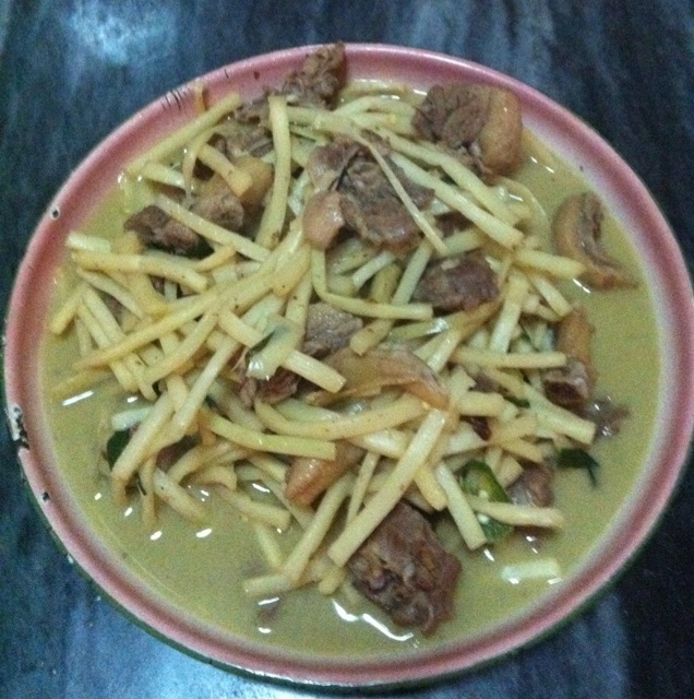 竹笋焖鸭肉（甜）