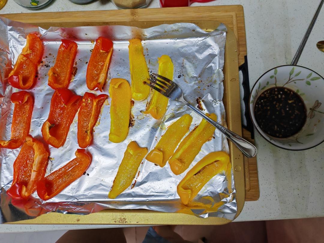烤甜椒啊