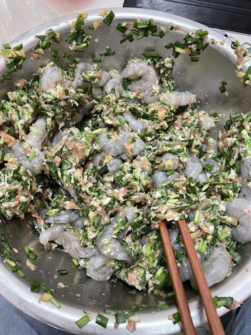 韭菜虾仁鲜肉水饺