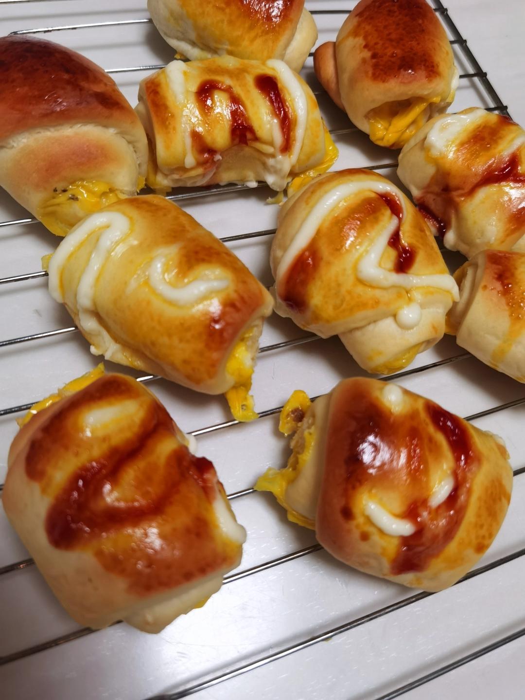 爆浆‼️一口芝士肠仔包