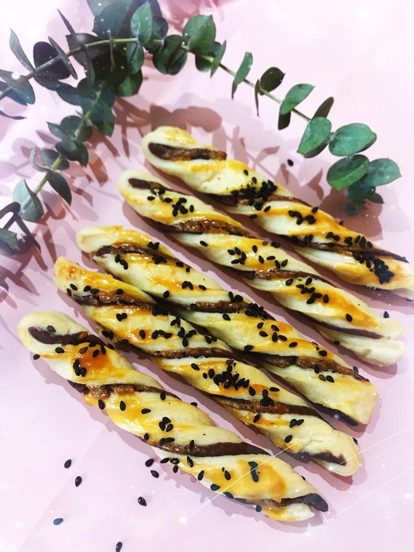 ㊙️酥到掉渣❗️🔥好吃到舔手指的豆沙扭扭酥❗️