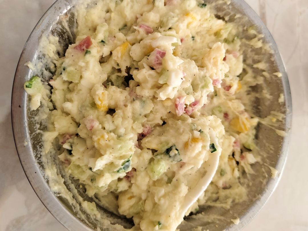 日式土豆泥沙拉（简单易学、健身代餐）
