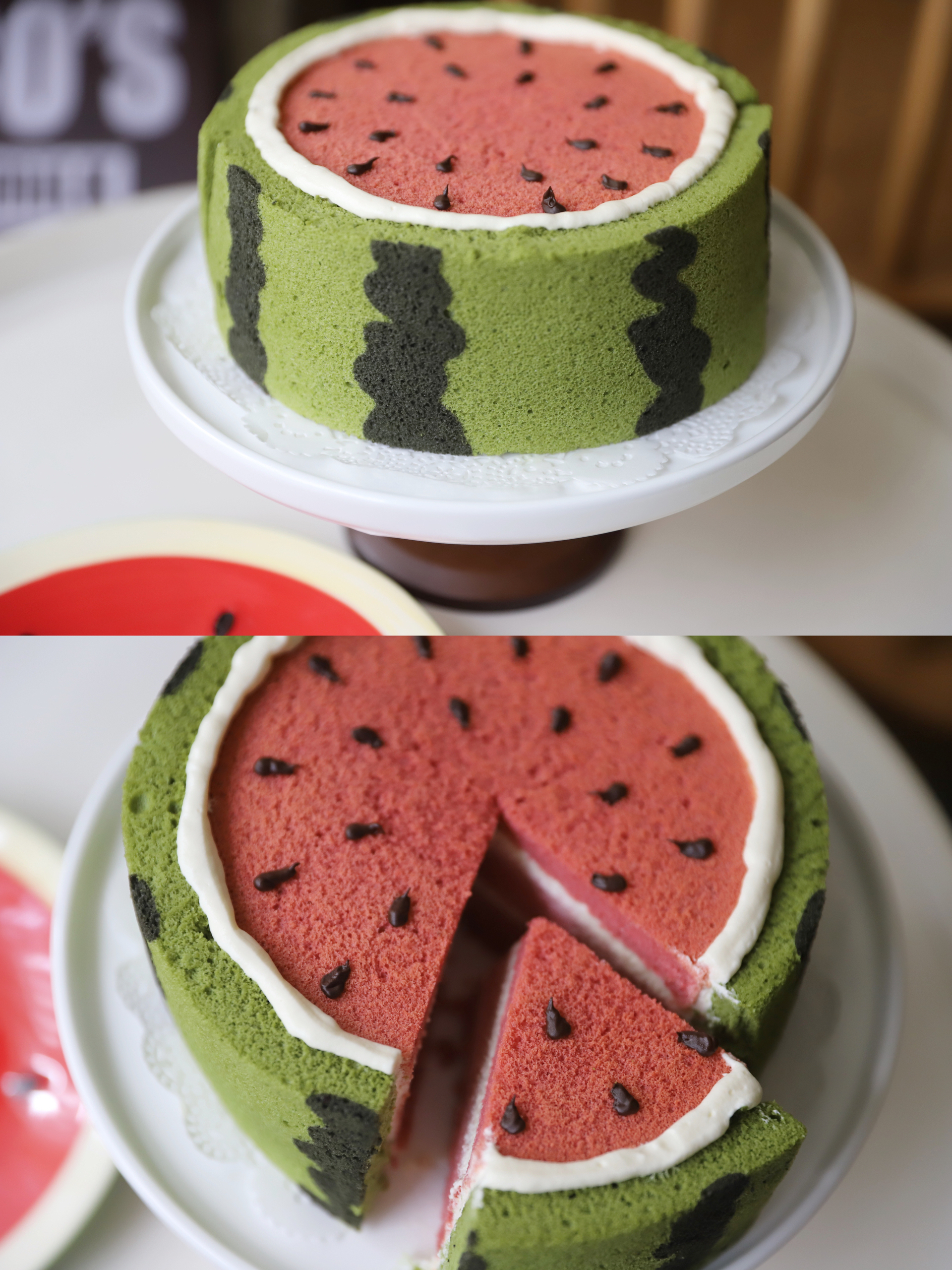 西瓜🍉戚风蛋糕的做法