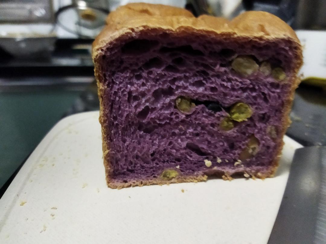 紫薯蜜豆小吐司