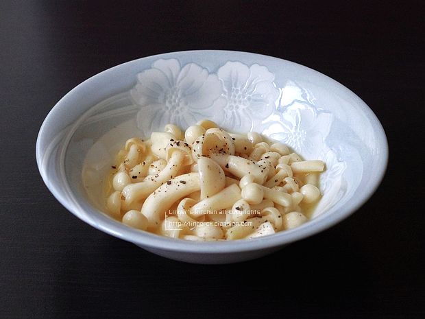 黑椒黄油白玉菇