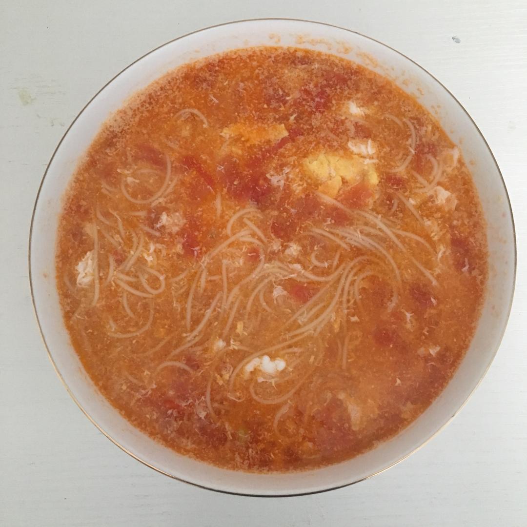 简单早饭西红柿鸡蛋挂面
