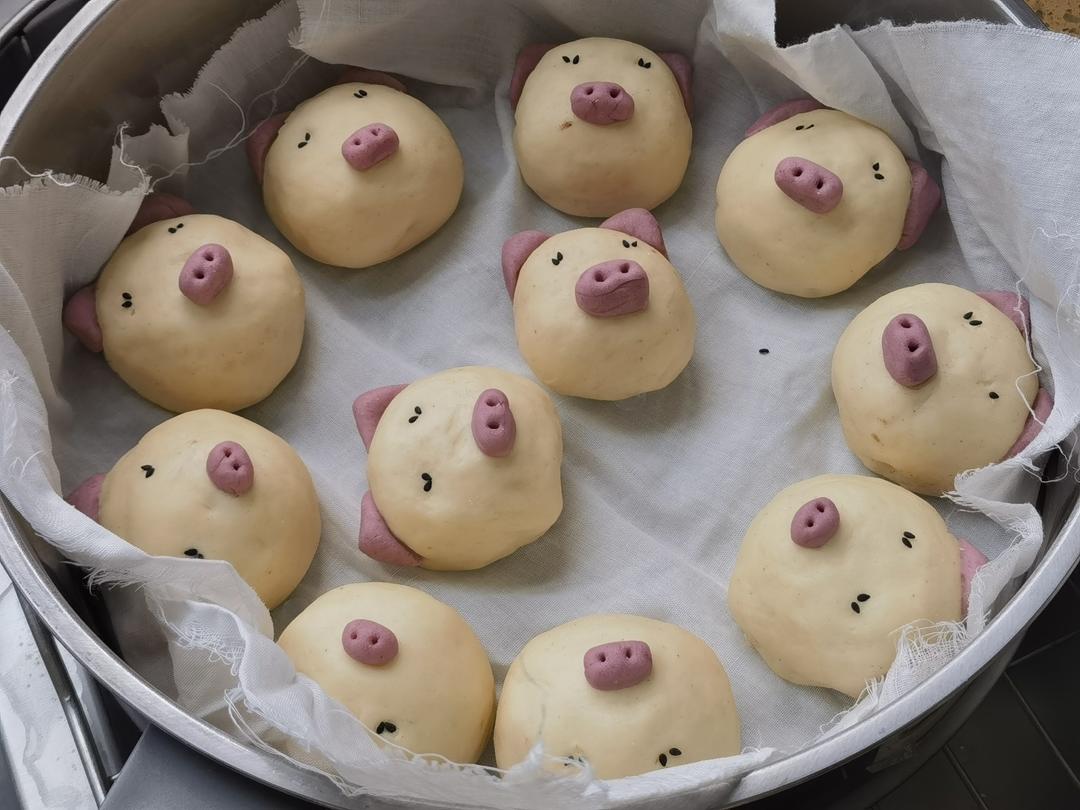 儿童果蔬卡通馒头之造型动物奶黄包豆沙包❤️