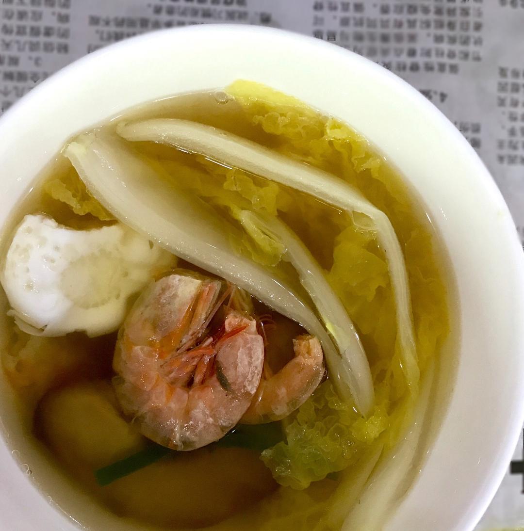 娃娃菜虾干汤