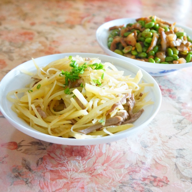 土豆丝炒肉