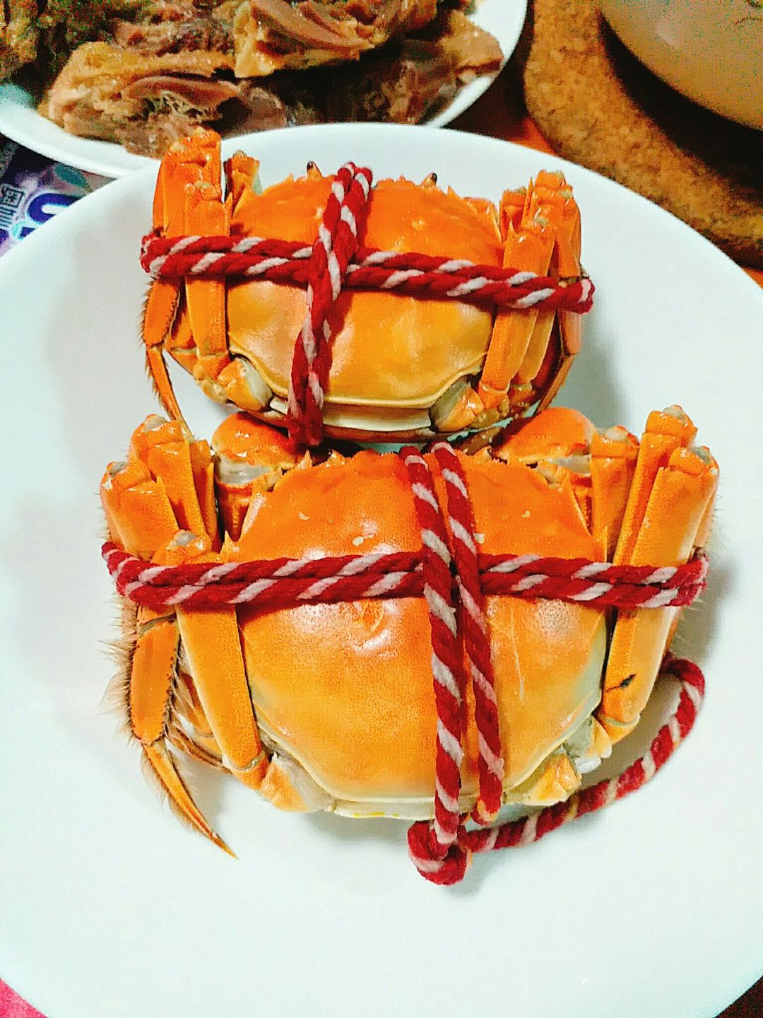 厨房小白aa做的蒸螃蟹