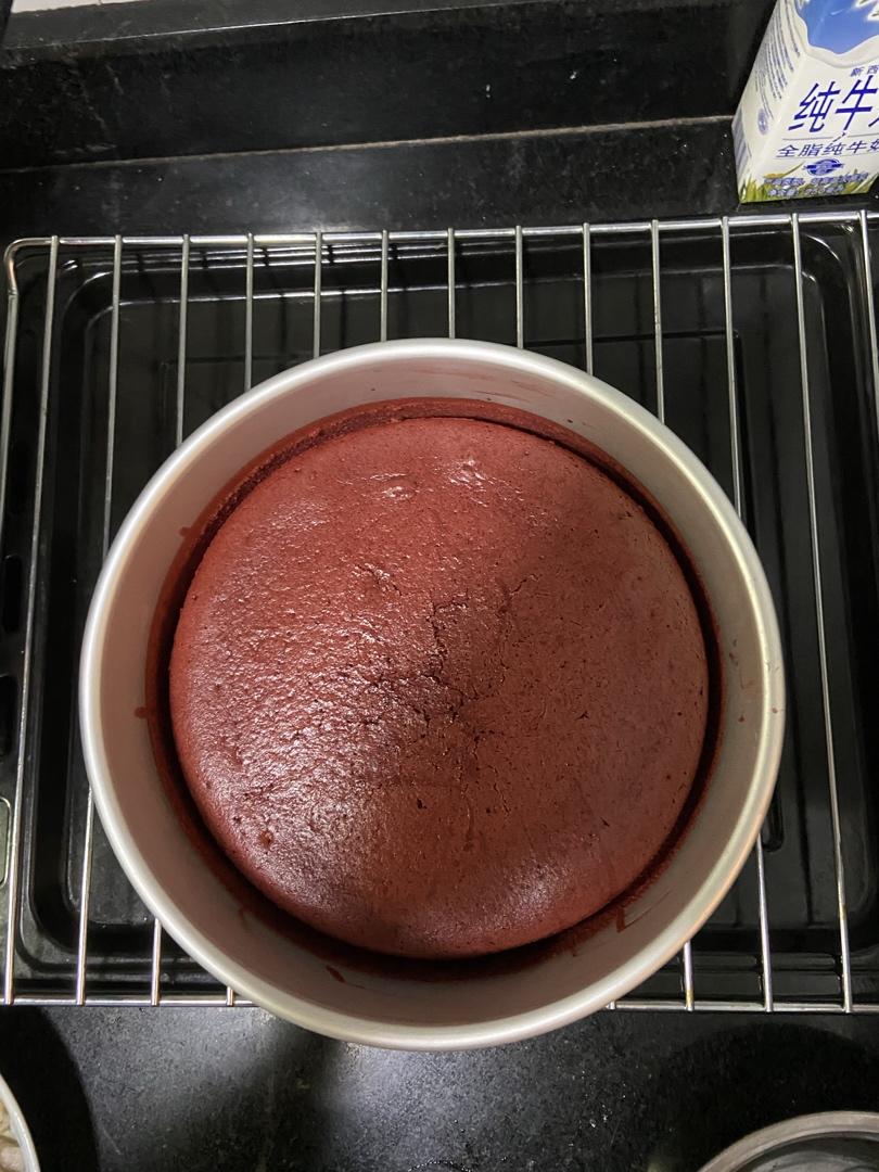 红丝绒戚风蛋糕胚（八寸）