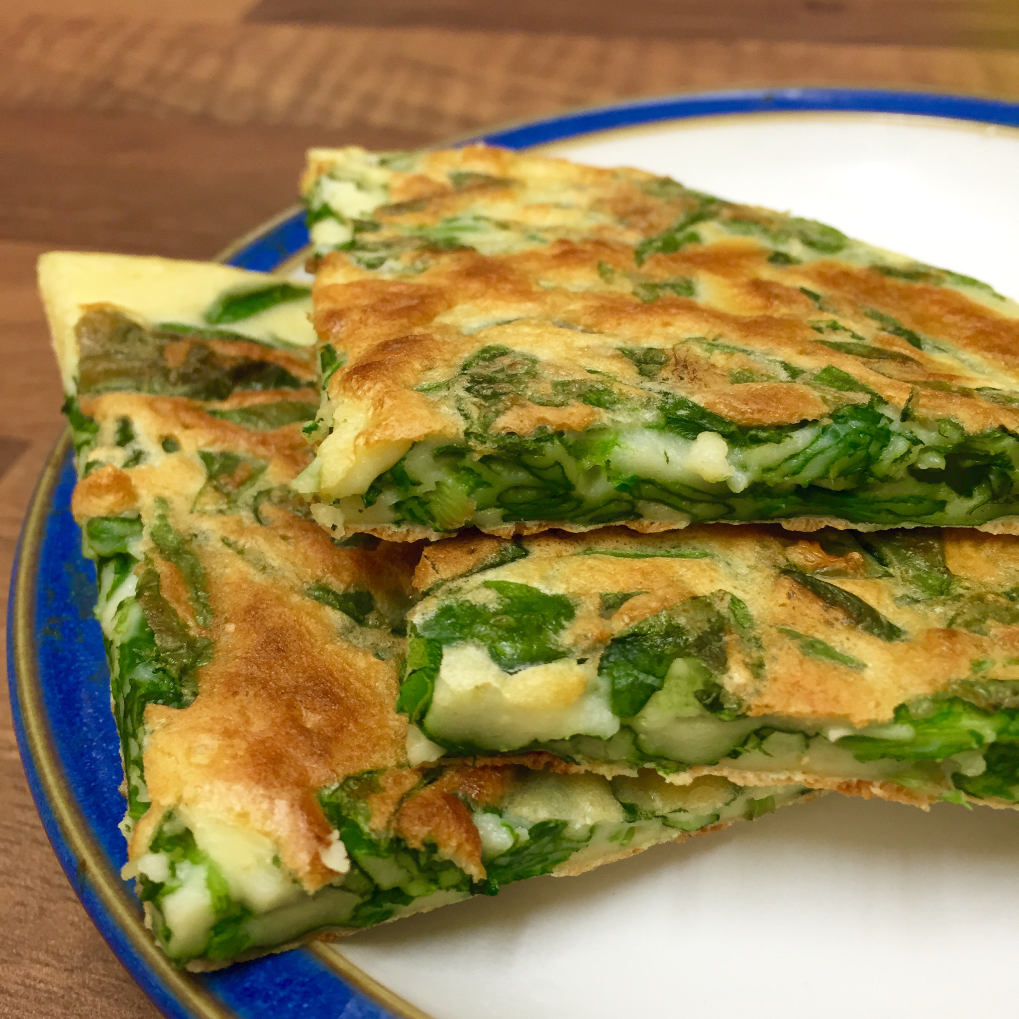 木木木森森做的菠菜鸡蛋饼