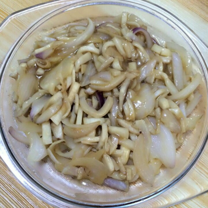 洋葱遇到杏鲍菇