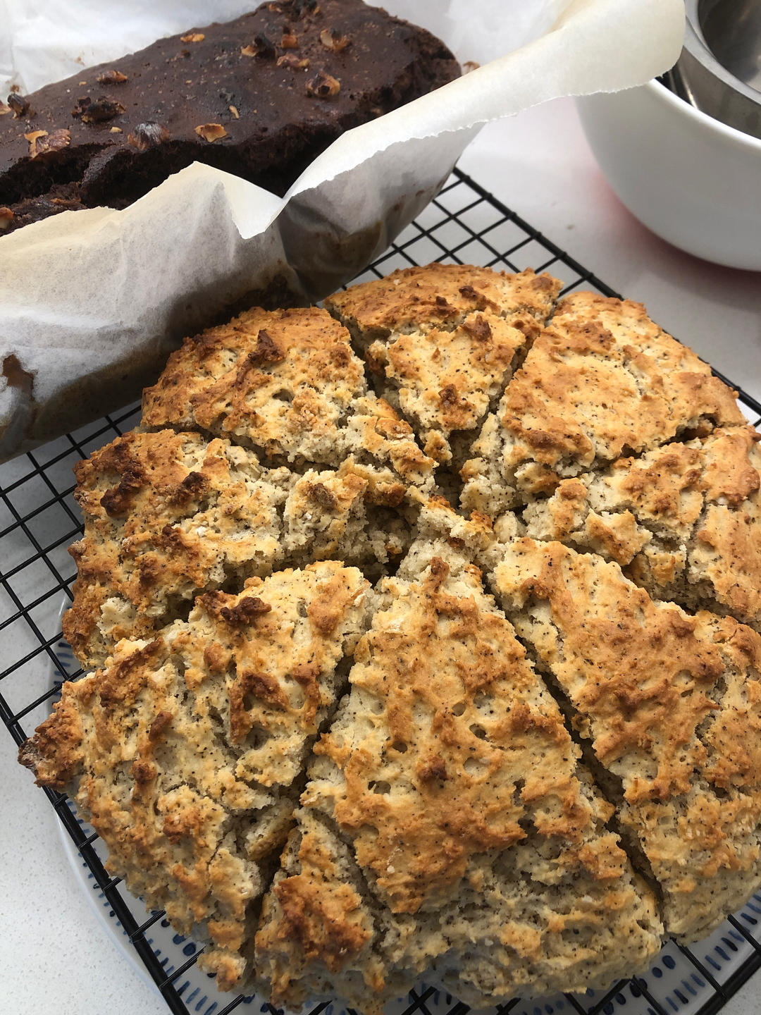 极简免揉丨香草燕麦司康 vanilla oat scones with jam