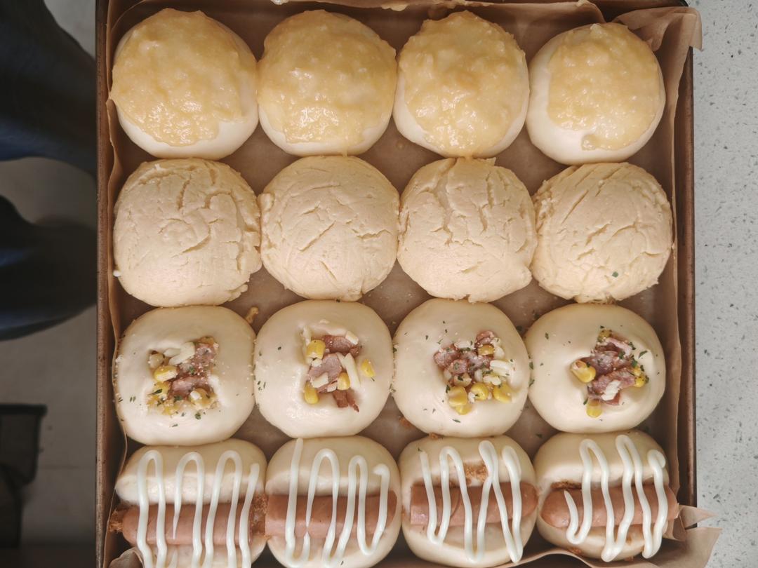 小餐包拼盘🥯（四种口味）