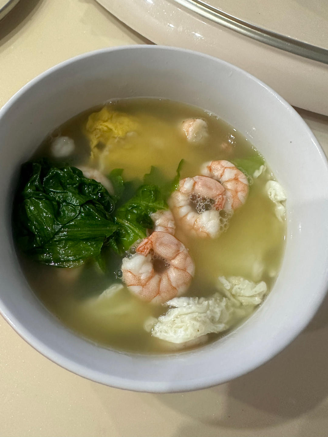 超级刮油掉称的生菜鸡蛋汤
