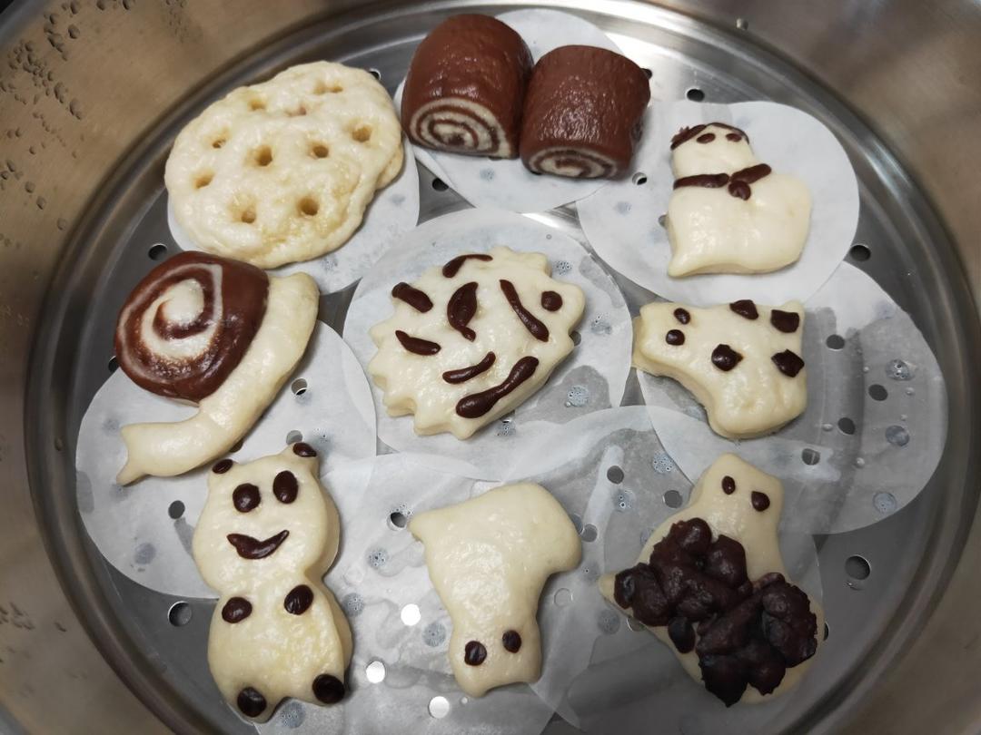 棉花般柔软的云朵馒头（低筋面粉版）