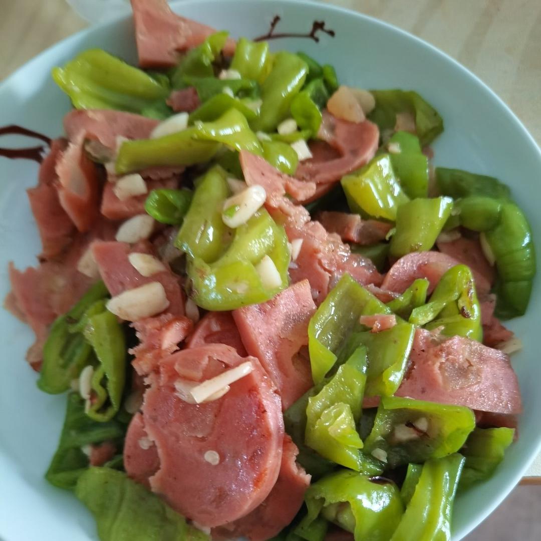青椒炒香肠
