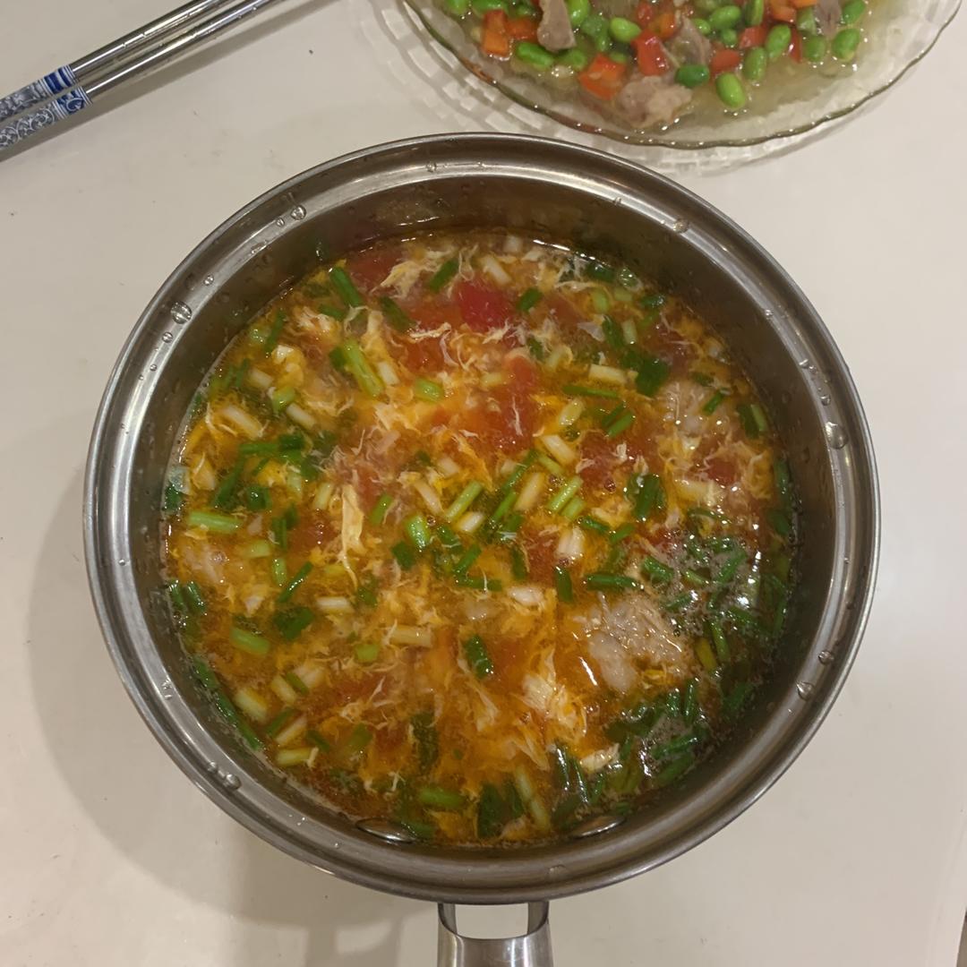 番茄肉片汤
