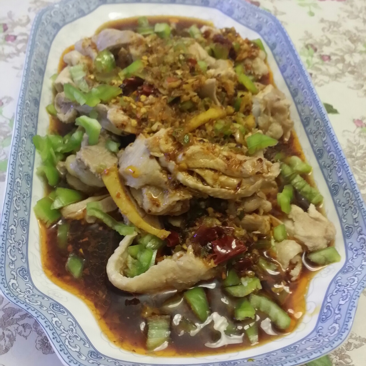翡翠凉拌鸡