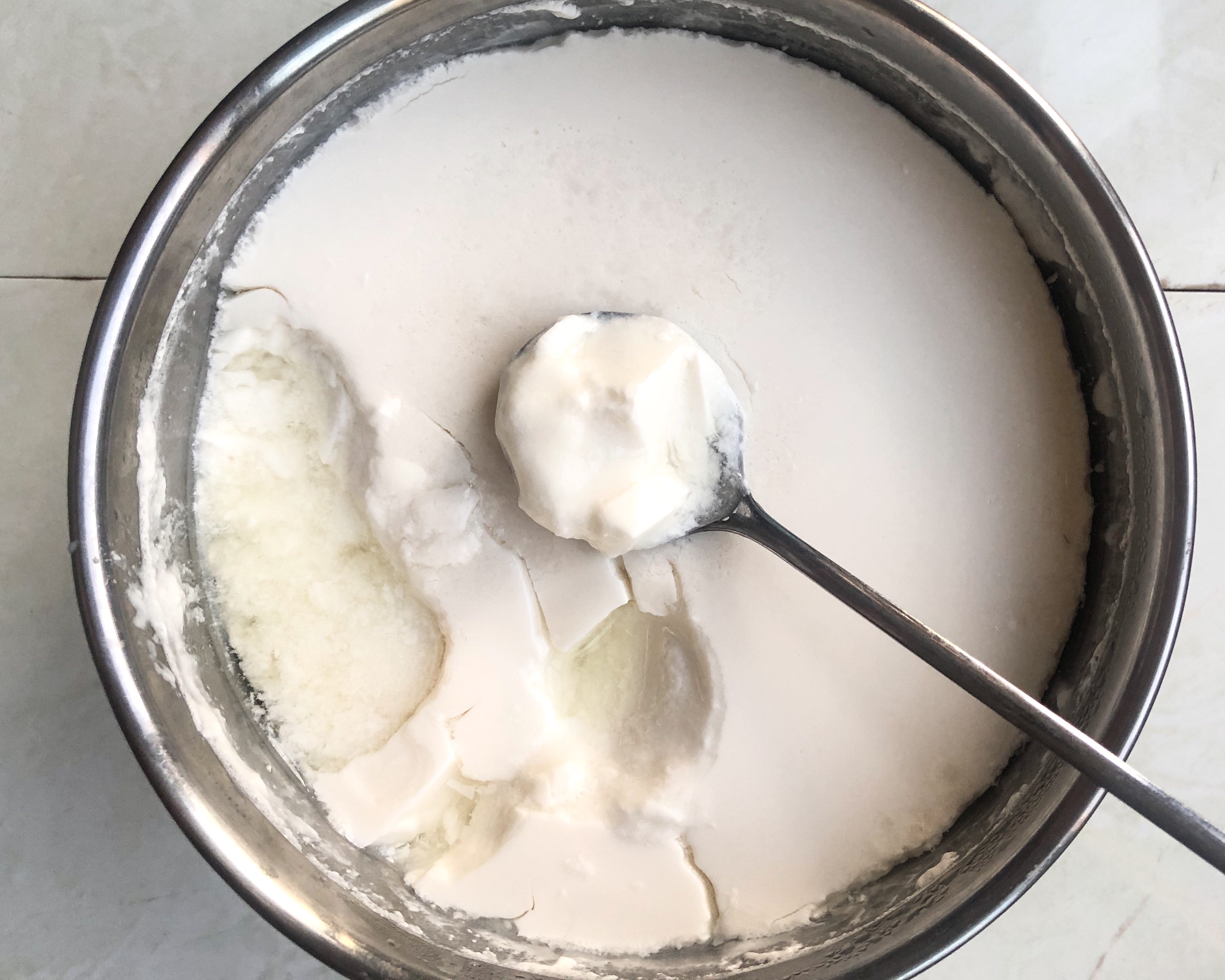自制高蛋白超浓稠酸奶（消耗蛋白粉）可做植物奶版