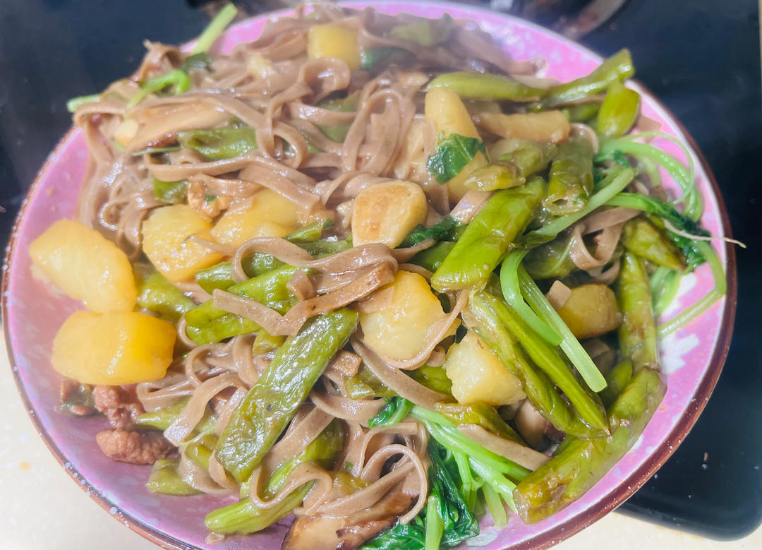 豆角炖土豆极简版💜