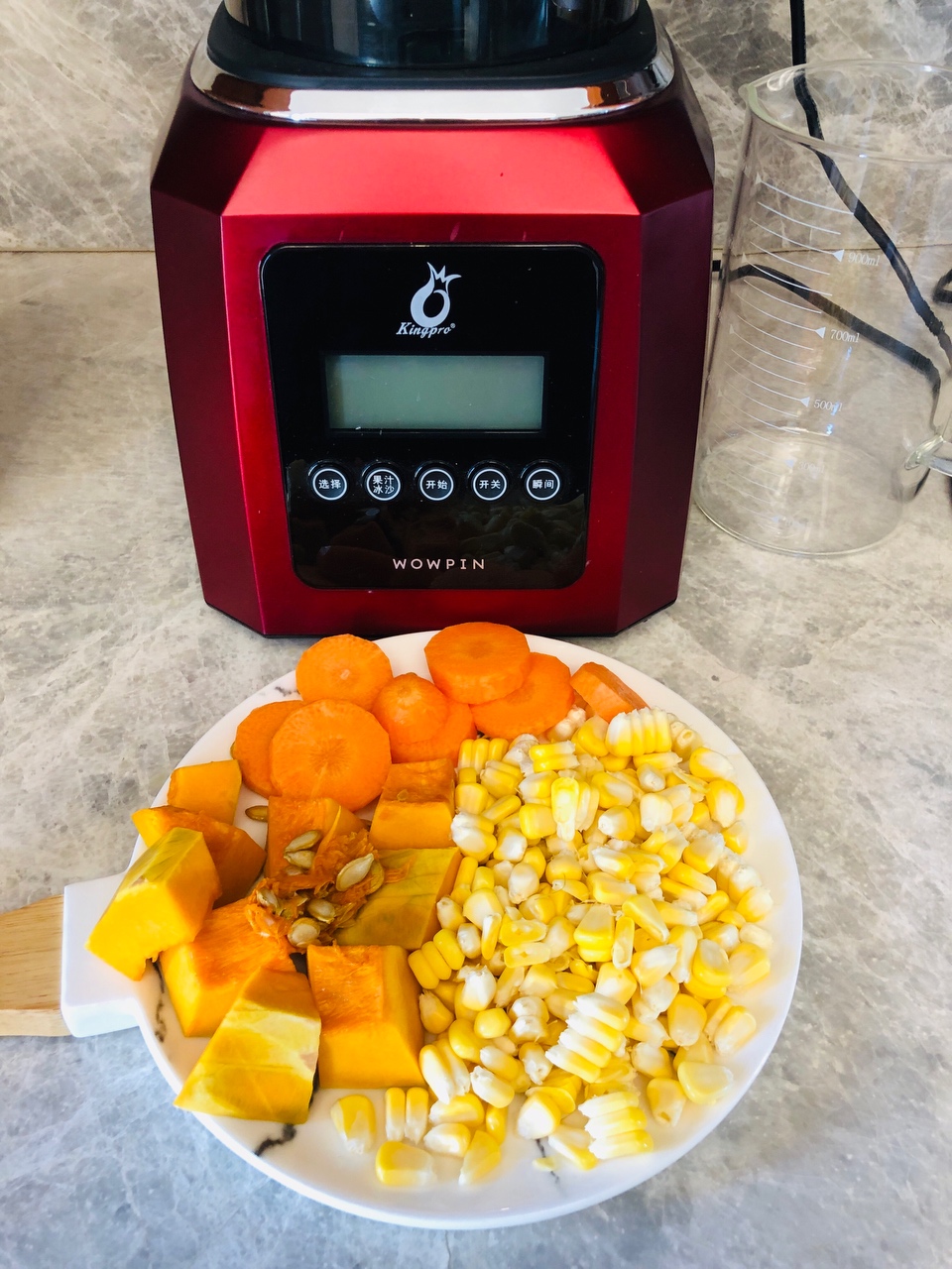 玉米南瓜胡萝卜精力汤的做法