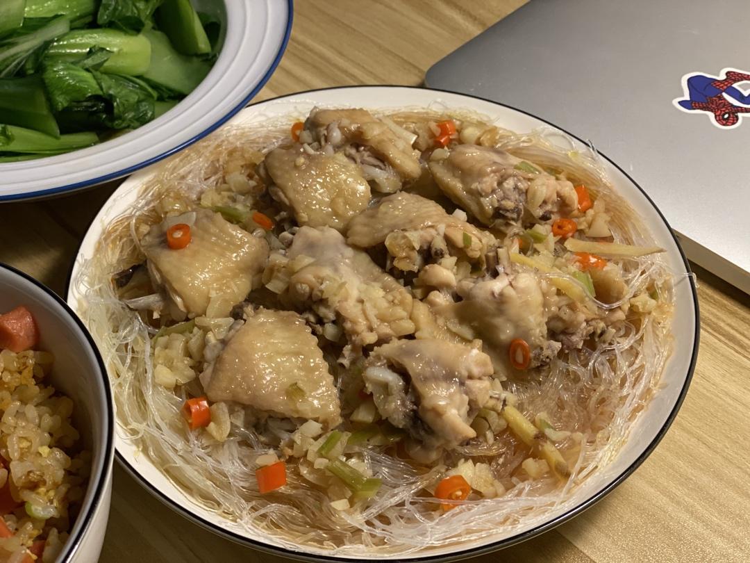 蒜蓉鸡翅蒸粉丝