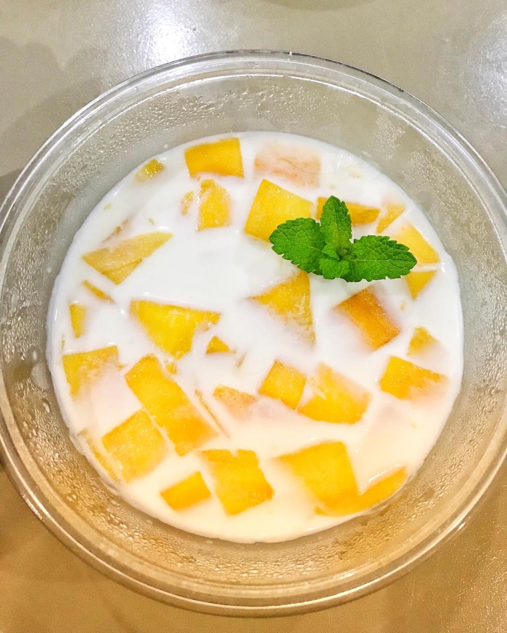 繁星-79做的芒果牛奶果冻