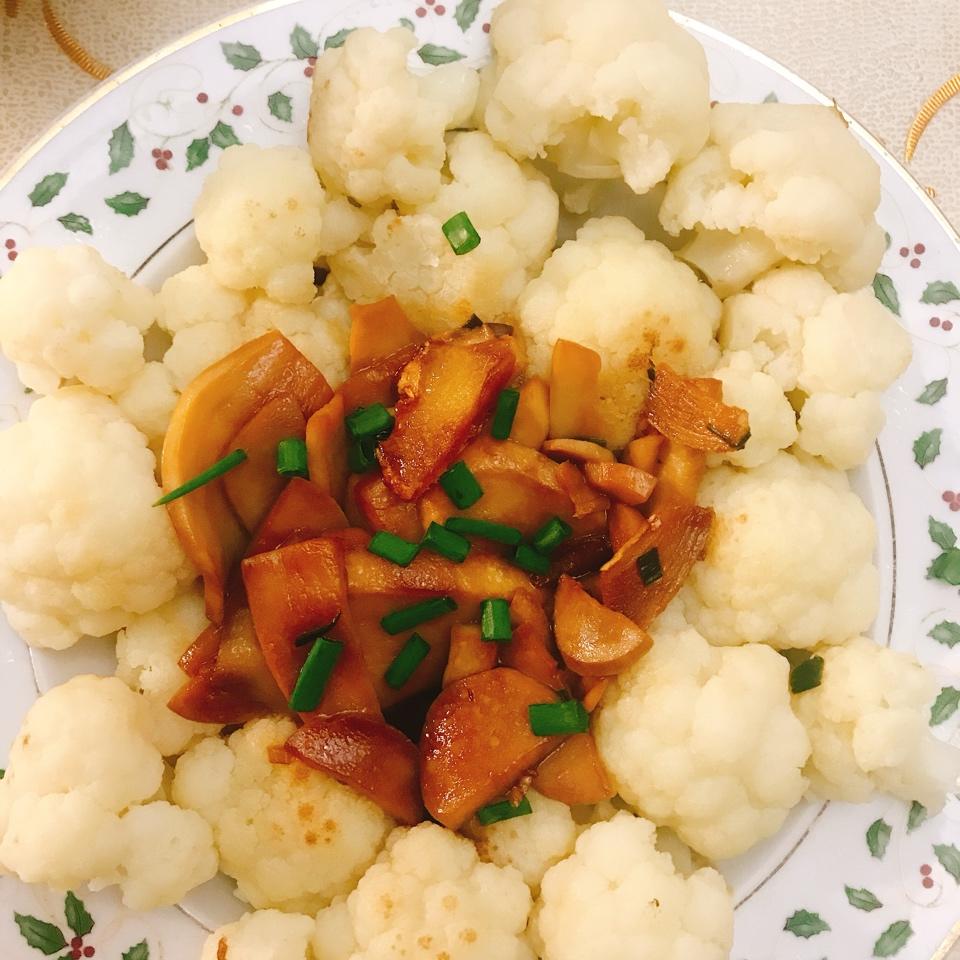 杏鲍菇扣西兰花