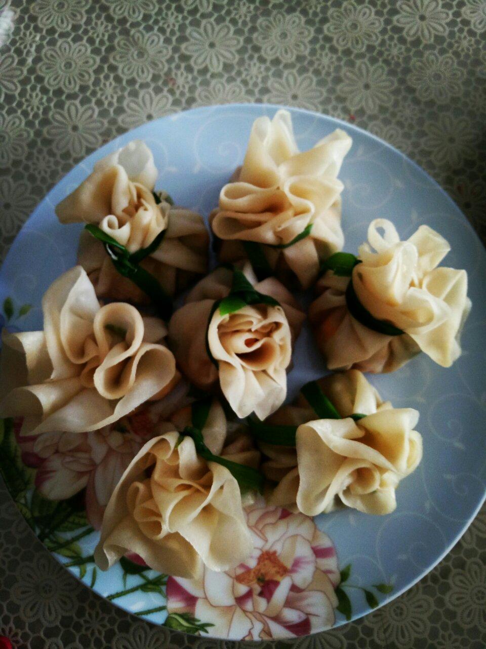 饺子皮花朵福袋