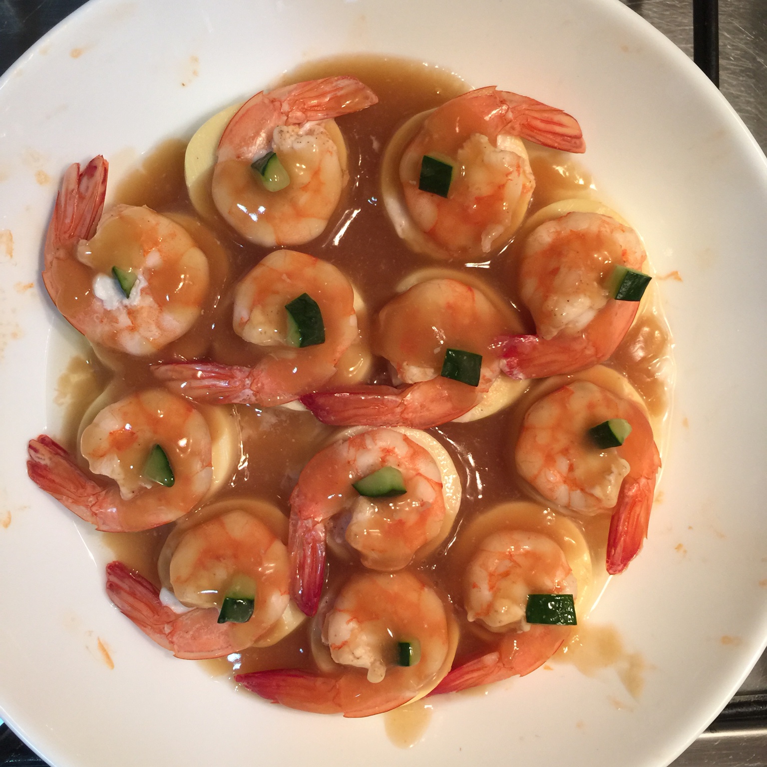 日本豆腐蒸虾仁