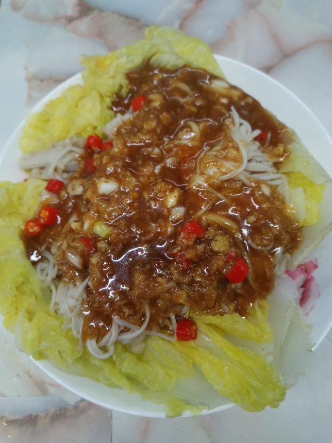 清蒸大白菜金针菇，让老爸爱上吃青菜
